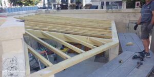 Charpente, terrasse et gouttière en zinc proche de Laon
